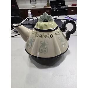 Teapot Hand Painted Tracy Porter Whimsy Fairy Home Decor Polka Pots
